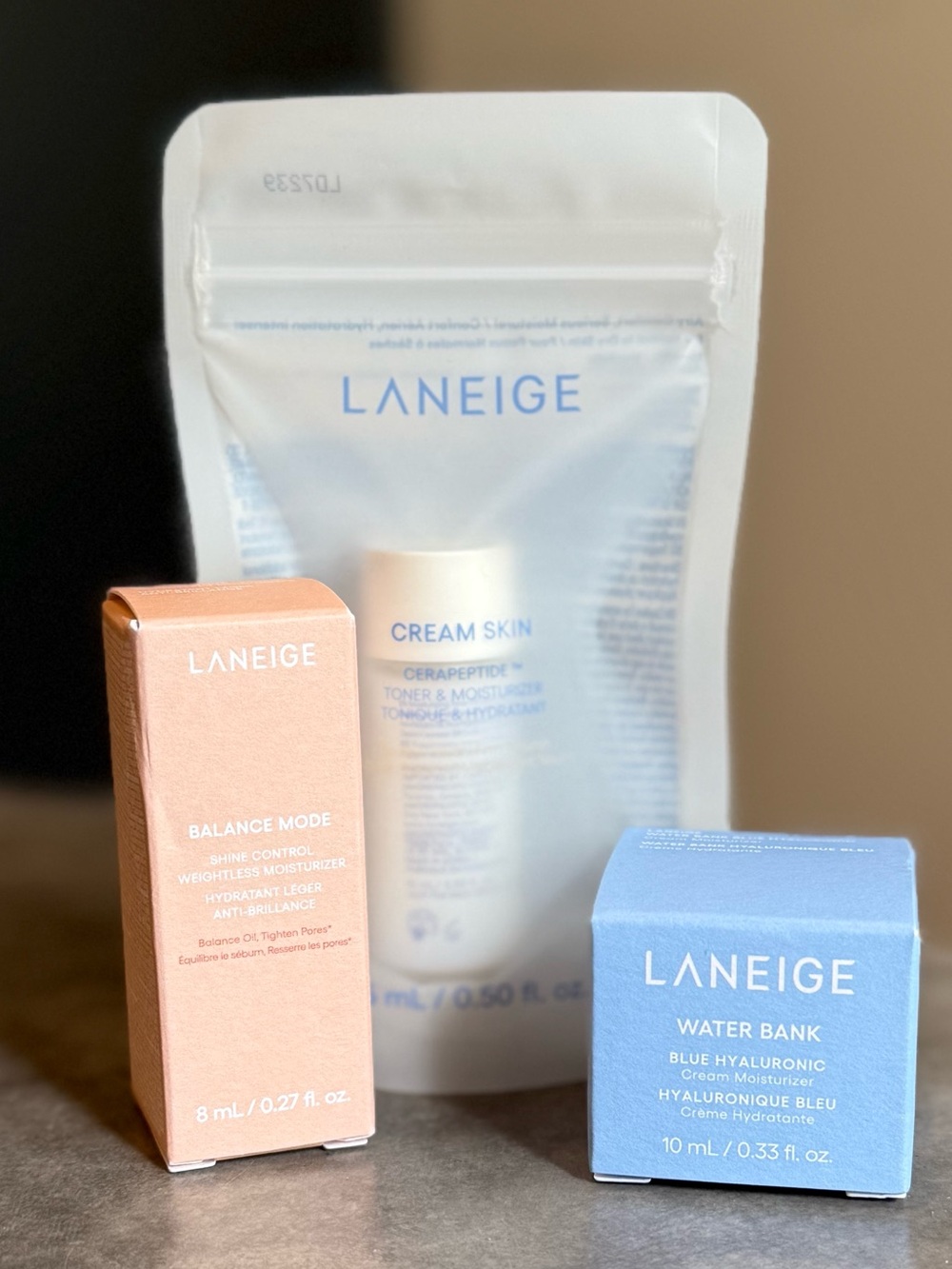 LANEIGE Skincare Moisturizer Trio